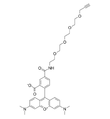 TAMRA-PEG4-Alkyne，CAS號(hào)：1225057-68-0， 四甲基羅丹明四聚乙二醇炔基