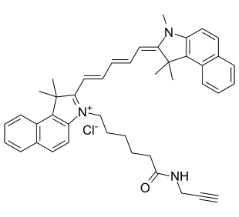 Cyanine5.5 alkyne chloride，CAS號：1628790-37-3