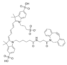 DBCO-Sulfo-Cy5，CAS#: 1564286-24-3，水溶性菁染料