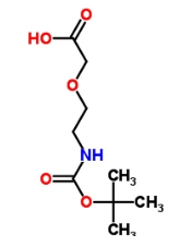 cas:142929-49-5，BocNH-PEG1-CH2COOH  ，Boc-5-氨基-3-氧雜戊酸